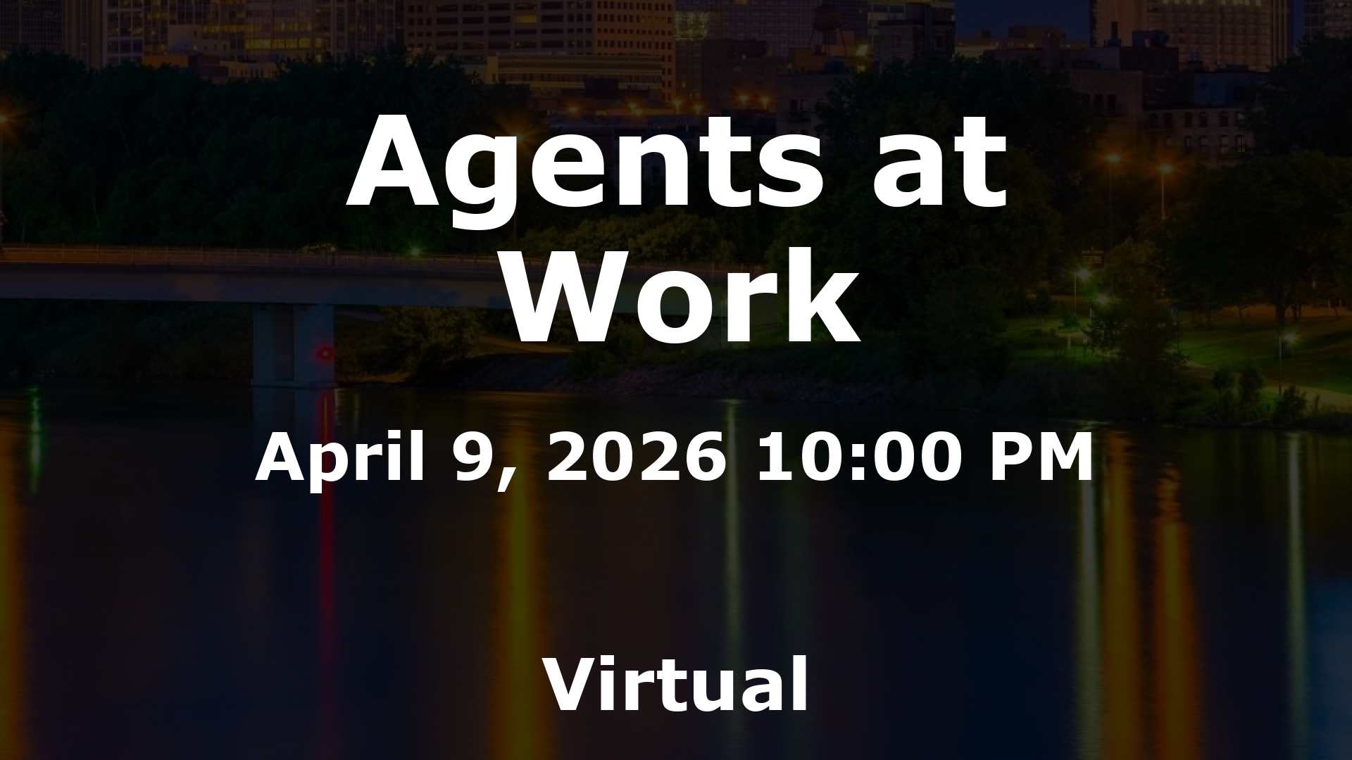 Agents at Work event image